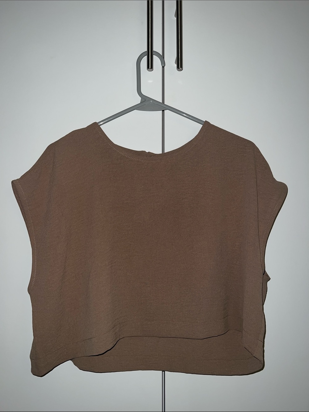 Lolita Brown Cropped Boxy Top